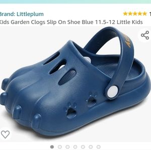 LITTLEPLUM Kids Garden Clogs Slip On Shoe Blue 28-29, 190mm (1.5)